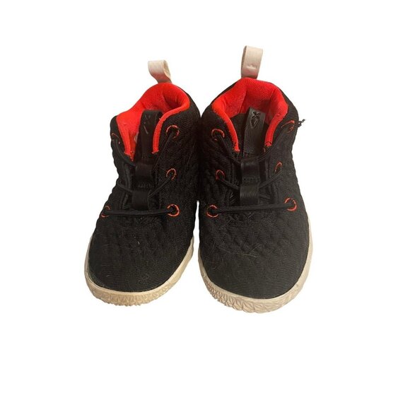 Nike LeBron Athletic Shoe little boys  9c red and black athletic tennis shoes - Picture 1 of 8